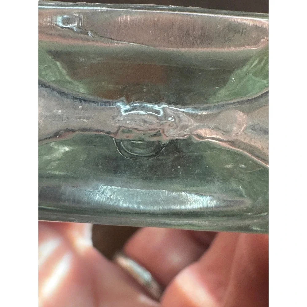 Antique VTG Apothecary Clear Glass Bottle Trio Hazel Atlas Lot set of 3 decor